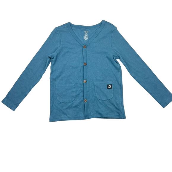 Rags Blue Ribbed Cardigan - Picture 1 of 5